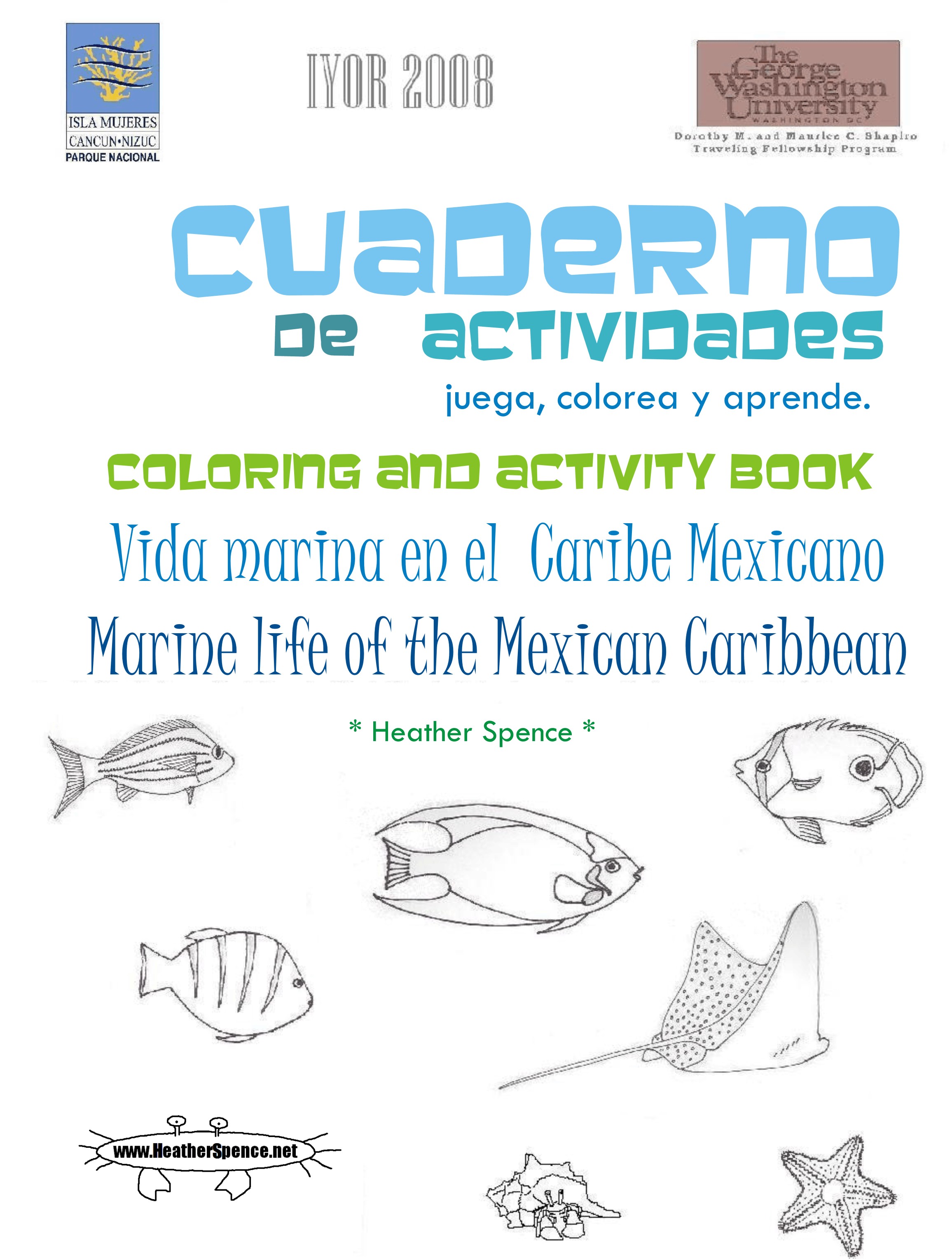 Marine Life Activity Book Cover